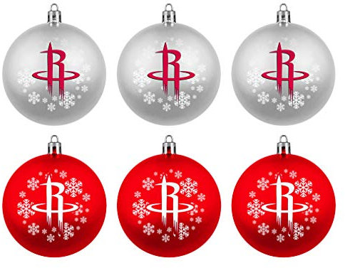 Topperscot Houston Rockets NBA Weihnachtskugeln Geschenk-Set (6-Teilig)
