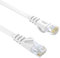Ethernet Cable Cat6 RJ45 1M Gigabit Lan Network Cable Snagless Patch Internet Cable Flat White Cord 250MHz Computer Cable High Speed 3ft