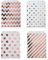 Czemo 100 Stück Papiertüten Candy Bar Tüten/Geschenktüten/Süssigkeiten Beutel/Bonbon Taschen 4 Verschiedene Designs 18 x 13CM Roségold Candy Bar Zubehör