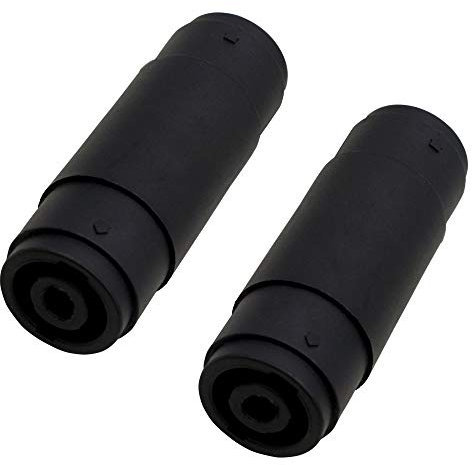 PNGKNYOCN Speakon NL4FC,4 Pin Audio Connector NL4FC Audio Line to Connector Speaker Female to Female Extension Plug for Audio Adapter Amplifier, Mixer (2-pack)