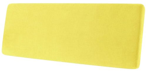 Sofa Sitzkissenbezug, Sofa Sitzkissenbezug Stretch, Elastischer Kissenbezüge, Husse Überzug Bezug Für Sofa Sitzkissen, rutschfest Stoff Tartan (Gelb,2-Sitzer)