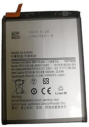 EB-BM317ABY GH43-05043A GH82-23775A Batteriewechsel für Samsung Galaxy M31 M31s SM-M317F SM-M317F/DS (3.85V 5830mAh 22.51wh)