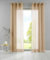 YASMIN 2er Set Ösengardinen HxB 280x140 cm Sand Transparent »Basel« Gardine Bleiband Store Vorhang, 20332TR2