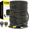 POHIR Pressure Washer Hose 150 FT with 3/8'' Quick Connect, High Tensile Wire Braided Power Washer Hose with 2 Quick Connect Kits, Compatible M22 14mm, Hose for Pressure Washer, 4200 PSI