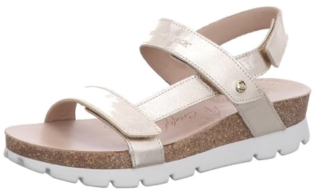 Panama Jack Selma Shine, Sandali Piatti Donna, Oro B1, 37 EU