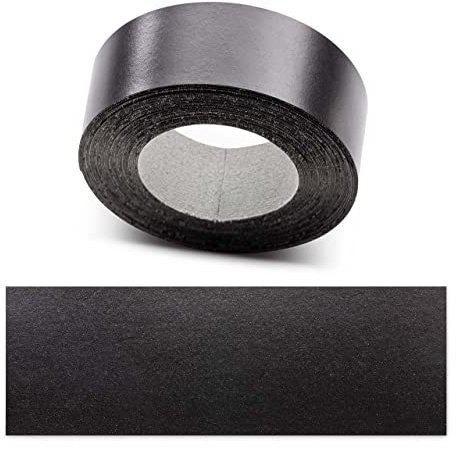 ben+camilla.com Kantenumleimer zum Aufbügeln | Schwarz 45 mm x 5 m Rolle (matt glatt) | Premium Qualität für professionelle Ergebnisse | Kantenschutz