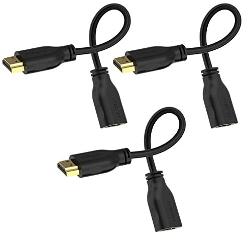 LEENUE Cavo di prolunga HDMI 4K ad alta velocità HDMI maschio a femmina, supporta 4K a 60Hz, 3D, UHD, 2160p, compatibile con TV Stick, PS5, PS4, HDTV, monitor, confezione da 3