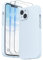 SURPHY Compatible with iPhone 14 Plus Case with Screen Protector, Liquid Silicone Individual Protection for Each Lens Shockproof Thickened Rubber for iPhone 14 Plus 6.7 inch 2022, Cloud Blue