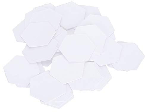 100 Stück Hexagon-Form Blanko-Papier-Quilt-Vorlagen, Handgefertigtes Englisches Papier Zum Nähen von DIY-Patchwork-Näharbeiten, Quilten, Nähen, DIY-Nähwerkzeug(22mm hexagon)