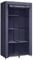 SONGMICS Guardaroba in Tessuto, Armadio Pieghevole, 6 Ripiani e 1 Barra Appendiabiti, Struttura in Metallo, 45 x 88 x 168 cm, per Camera da Letto, Cabina Armadio, Blu Scuro RYG084I02