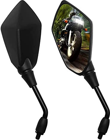 Retrovisores Moto Espejos Retrovisores Universal con Perno de 10 mm,Retrovisores Moto,Motocicleta Retrovisores Laterales Espejos para ATV Motocicletas,Bicicletas