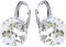 Damen Hängen Ohrringe Silber 925 mit Marken Kristalle Zirkonia - Schmuck Echt Silberne Hängende Ohrhanger für Frauen und Mädchen - Hängeohrringe Ideal Geschenk (Kristall)