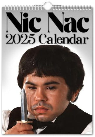 The Calendar king - Nic Nac – Wandkalender 2024 (A4 – 210 mm x 297 mm) / witzig / Weihnachten / Geburtstag / Geschenkidee / Geschenk / Neuheit / Humor / Wichteln / Jahresplaner / Bürogeschenk
