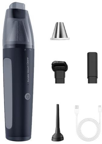 Kabelloser Staubsauger, Leistungsstarker Autostaubsauger, wiederaufladbarer tragbarer Staubsauger mit langer Akkulaufzeit, Bodenstaubsauger aus ABS-Material, Auto-Staubsauger, d