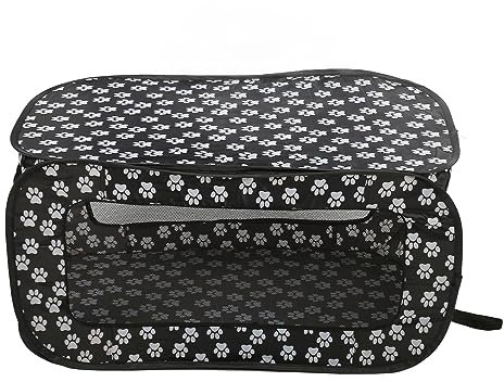 Hooleey Tienda Plegable para Perros Pop Up Rectángulo Gran Espacio Transpirable Asiento de Coche portátil Perrera Parque para Mascotas Perros Gatos