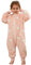 Schlafsack mit Füßen Baby Schlafanzug, Warm Flannel Winterschlafsack Strampler, Winter Schlummersack mit Beinen Ärmeln Pyjamas Kinder Schlafoverall Mädchen Junge Kat 110 3-4 Jahre