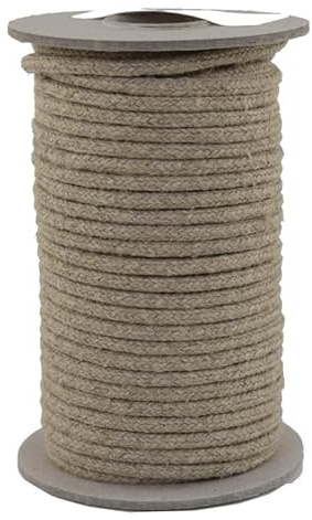 Gepotex Leinenseil/Seil aus Leinen/Flachsseil 16-Fach geflochten Natur Durchmesser ca. 5mm - Länge: 25 Meter - hergestellt aus naturbelassenem Leinengarn, biologisch abbaubar und umweltfreundlich