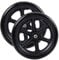 2 Stück 16 Zoll Rollstuhl Hinterrad Ersatzzubehör 16x1.75, Vollgummireifen mit 12mm Lager für Manuelle Rollstühle(Black)