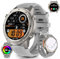AIEK Montre Intelligente avec GPS, étanche jusqu'à 50 m, Répondre/Passer des appels, Montre de Sport Moniteur de Fréquence Cardiaque, écran AMOLED de 1,4, Plus de 170 Modes Sportifs (Argenté)