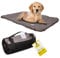 Wanderpfote Hundedecke für Unterwegs, 110 x 80cm – Waschbar, Orthopädisch, Wasserdicht – Hochwertiges Design – Hundedecke Outdoor, Hundematte Auto (Braun, Größe XL)