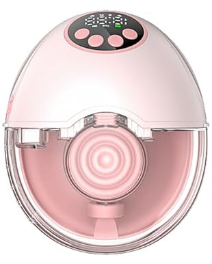 Smocraut Extractor de leche eléctrico manos libres, bomba portátil portátil con 12 niveles y 4 modos, con función de calefacción y desinfección UV, sin dolor, bajo ruido