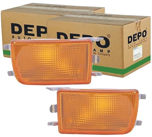 2X Depo Blinker Orange Stoßfänger vorne