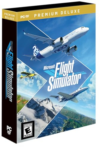 Microsoft Flight Simulator 2020 Premium Deluxe Edition –Englische Box (US) – Mehrsprachig – MSFS 2020 - Realistischer Flugsimulator – 10 Zusatzflugzeuge & 10 Flughäfen