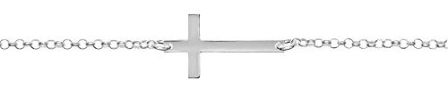 Monde Petit Armband kreuz horizontale 925 Sterling Silber - Geschenkbox