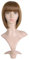 MapofBeauty 12/30cm Natürliche Weibliche Kurze Glatte Haare BOB Perücke (Hell Braun)
