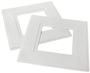 Dencon 8804/2P Light Switch Finger Plate - White (Pack of 2) (10)
