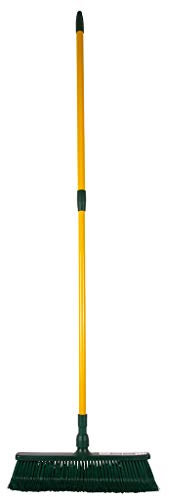 Krallenbesen 45cm | Besen Draußen Kunststoff Garten Set | Besen mit Teleskopstiel | Idealer Laubbesen | Alternative zum Fächerbesen