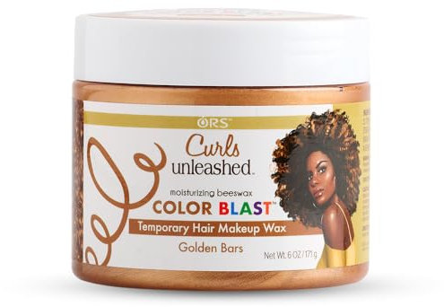 ORS Curls Unleashed Golden Bars Color Blast Make-up-Wachs, 171 g, temporäre Haarfarbe, mit feuchtigkeitsspendendem Bienenwachs und Rizinusöl, für beste Färberfahrung