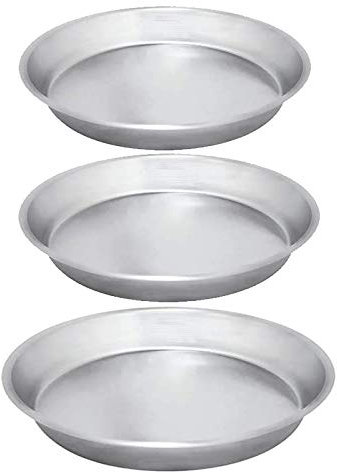 Pentalux Set 6pz (2X 30cm 32cm 34cm) Pezzi Stampo tortiera conica Bassa in Alluminio ruoto per pastiera napoletana Pizza di Grano…