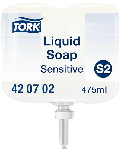 Tork Sensitive Hand Mini Flüssigseife S2, dermatologisch getestet, 475 ml, 420702