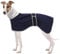 Geyecete Fleece Hundemantel Pullover für Windhunde,Whippet winterjacken Rollkragen Warmes Verstellbaren Winterpullover für hunde, kleidung Speziell für Greyhounds Lurcher und Whippets-Blau-XS