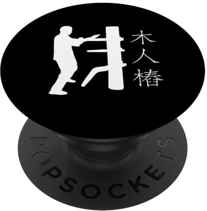Wing Chun Dummy Fighter PopSockets mit austauschbarem PopGrip