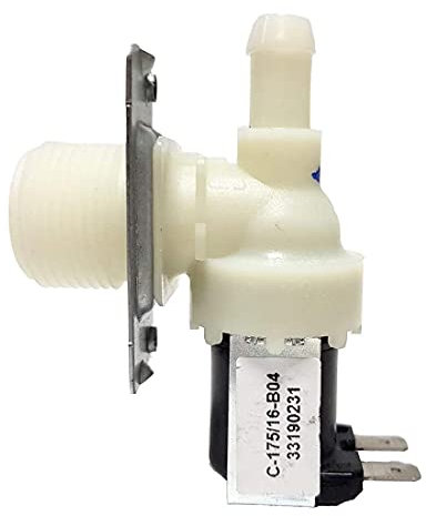 MIRTUX Kit 1 Elettrovalvola 1 Via di Ingresso Compatibile con Beko, Teka, Aspes, Fagor - Elettrovalvola di Ingresso e Uscita 90º 220V per Lavatrici - Elettrovalvola di Ricambio di Qualità per Teka