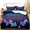 Yaofeiou Traumfänger Bettwäsche 135x200 Dunkelblau Weiß Wende-bettwäsche Bohemian Bettbezug Set Exotisch Mandala Traumfänger Bettwäsche Microfaser mit 1 Kissenbezug 80x80cm