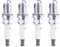 Zündkerzen für Audi A4 A5 A6 B8 C6 Q5 2.4L/3.2L CALA, 4 Stück/Los Normale Zündkerze 101905611A PFR6X-11