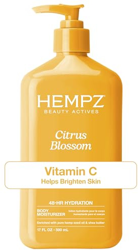 Hempz Body Lotion - Citrus Blossom Limited Edition Daily Moisturizing Cream with Vitamin C, Shea Butter, Aloe, Orange Extract, Hemp Seed Oil Body Moisturizer -17 Fl Oz