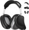 Kompatibel mit Airpod Max Hülle, weiches Silikonhüllen-Set für AirPod Max Cover, kratzfestes Schutzzubehör für Apple AirPods Max Ohrabdeckungen (Schwarz)