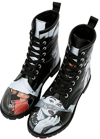 DOGO Long Boots - Go Back to Being Yourself BLACK - Vegane Damen Boots und Nachhaltige und Bunte Stiefeletten - Trendige Bequeme Stiefel für Damen