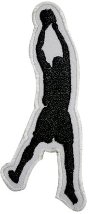 Parche bordado de jugador de baloncesto y Dunk, insignia para coser o planchar para ropa, 9 x 4 cm