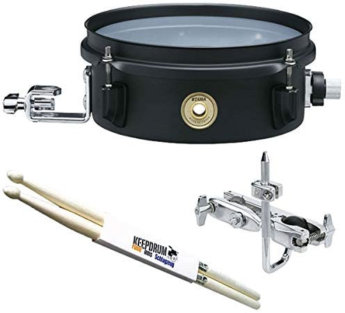 Tama BST103MBK Metalworks Mini Tymp Snare Drum 10x3 + keepdrum Drumsticks 1 Paar