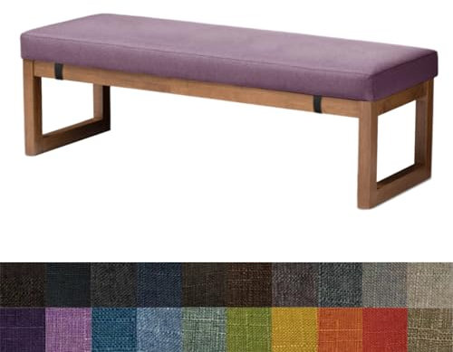 Kimgull Bankauflage Sitzkissen Bank Bankkissen Sitzauflage Sitzpolster Sitzbank Auflage Polster fur Banke Kissen Kissenauflage for Küchenbank Gardenbank Essbank (60 X 40 X 8CM Lavendel)