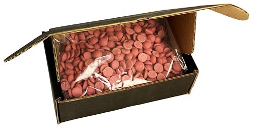 CHOCO SECRETS - 200g Ruby Schokolade für Schokobrunnen - Schoko-Fondue Schokolade zum Schmelzen - Chocolate Chips für Schokoladenbrunnen - Ruby Kuvertüre zum Backen - Schoko-Drops