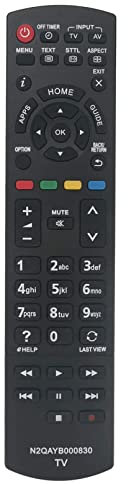 ROLLGAN N2QAYB000830 Ersetzte Fernbedienung Anwendbar für Panasonic LED LCD TV TX-L32EN63 TX-50AS500Y TX-39ASW504 TX-42AS500E TX-42AS600EW TX-L42E6EK TX-39AS600Y TX-39ASW604 TX-42AS600Y TX-L24X6B