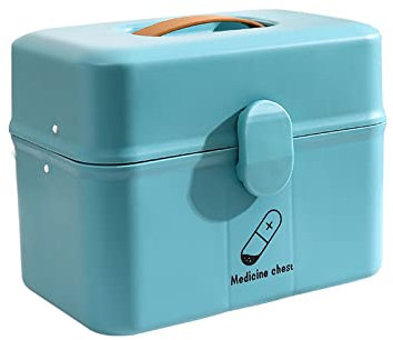 Großer Familien-Medizinschrank für den Haushalt, komplettes Set von Notfällen, Medikamentenaufbewahrung, mehrschichtige Box, Medizin-Organizer-Box