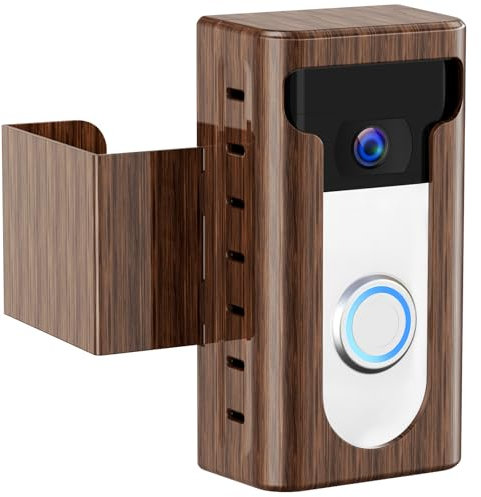 KIMILAR 2024 Upgrade Anti-Theft Video Doorbell Mount, Not Block Doorbell Motion Sensor, Adjustable No-Drill Mounting Bracket Wedge Holder Accessories for Home Rentals Office Room