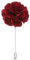 PATIKIL Épingle de Boutonnière en Fleur, 1 Pièce Épingle de Revers pour Hommes Camélia pour Costume Mariage Graduation Anniversaire Broche, Rouge Vins